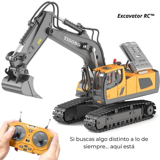 Excavator RC™ activa el instinto natural de construir, mover y controlar.