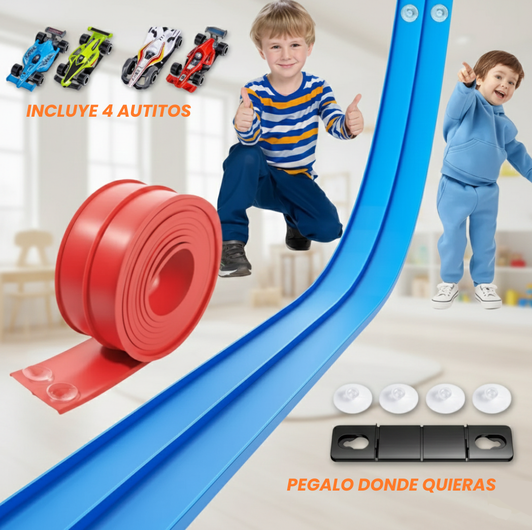 PISTATRACK™ Convierte cualquier espacio, puerta o escalera en una pista épica.