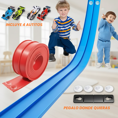 PISTATRACK™ Convierte cualquier espacio, puerta o escalera en una pista épica.