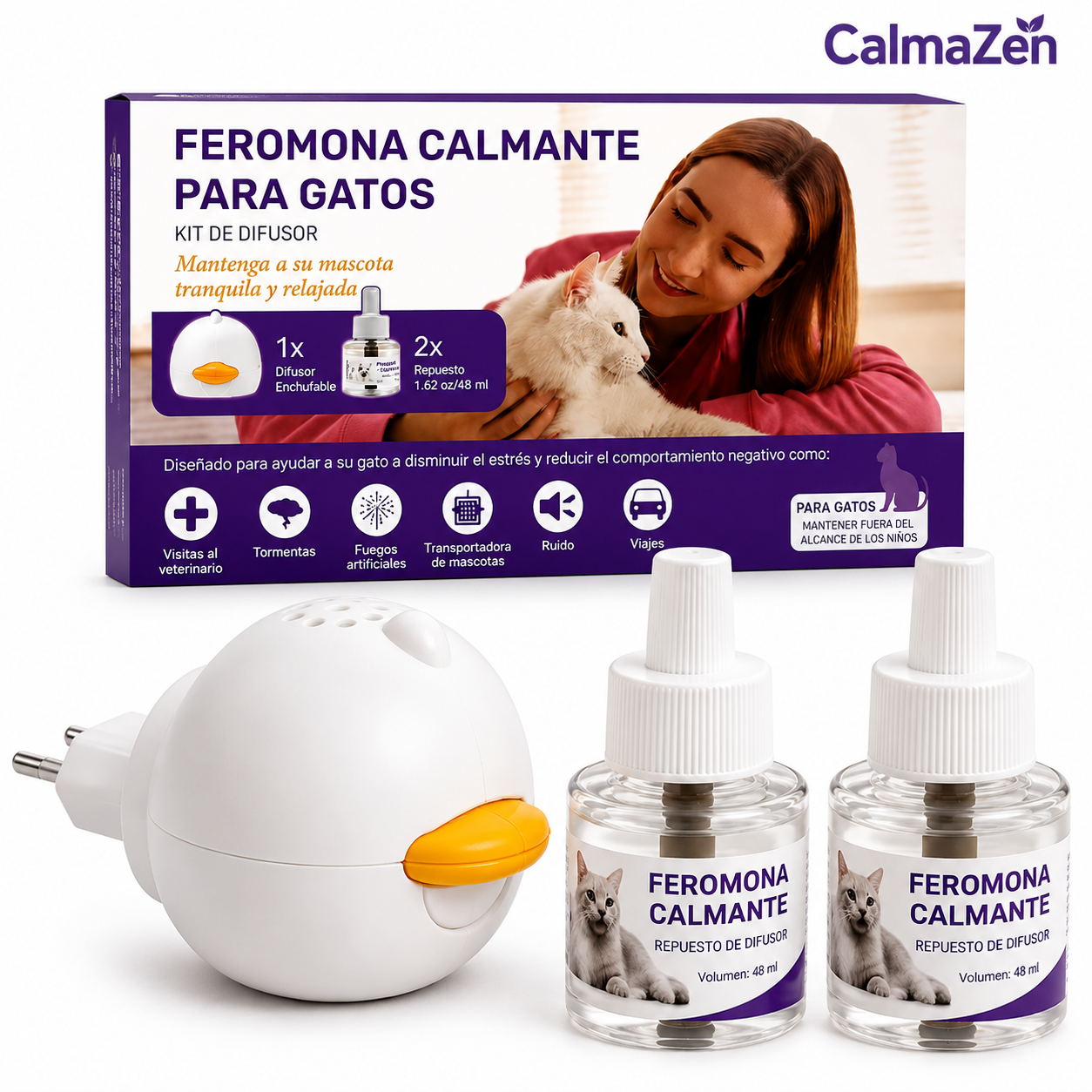 Kit Difusor Calmante para Michis
