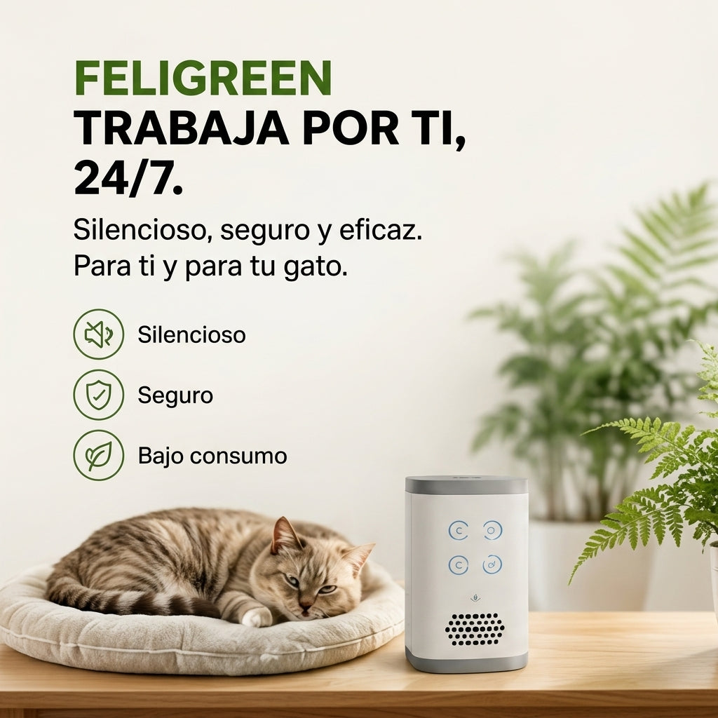 FeliGreen Elimina el mal olor de tu Arenero