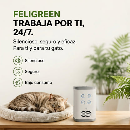 FeliGreen Elimina el mal olor de tu Arenero
